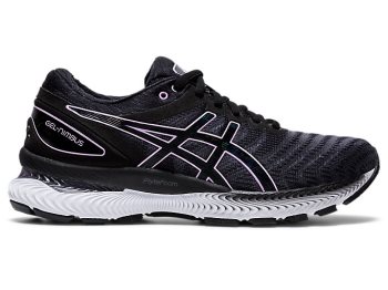 Black Asics GEL-Nimbus 22 Women's Running Shoes | GNJX6643