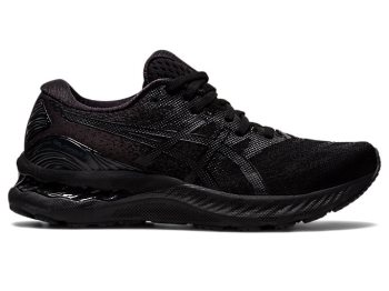 Black / Black Asics GEL-NIMBUS 23 (D) Women's Running Shoes | KIHQ2603