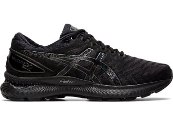 Black / Black Asics GEL-Nimbus 22 Men's Running Shoes | OJWG0563