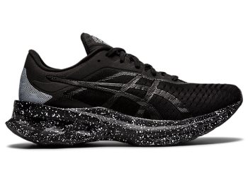 Black / Black Asics NOVABLAST Women's Running Shoes | FCRH0590