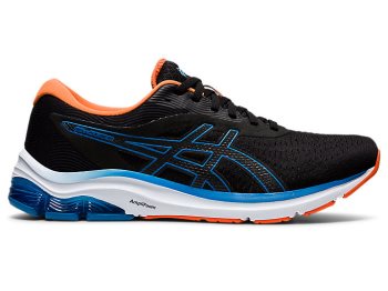 Black / Blue Asics GEL-PULSE 12 Men's Running Shoes | RPGI8984