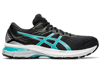 Black / Blue Asics GT-2000 9 Women's Running Shoes | RIAI6833