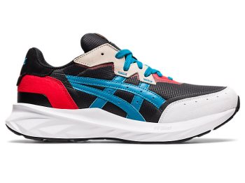 Black / Blue Asics TARTHER BLAST Men's Sneakers | NBAN2229