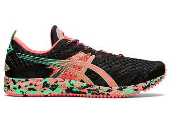 Black / Coral Asics GEL-NOOSA TRI 12 Men's Running Shoes | TNOC9135