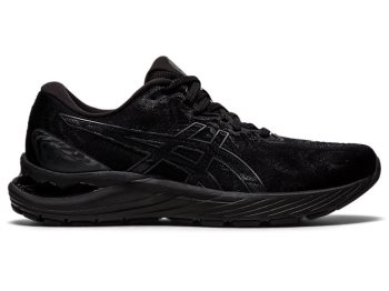 Black / Deep Grey Asics GEL-CUMULUS 23 Women's Running Shoes | MNYV7033