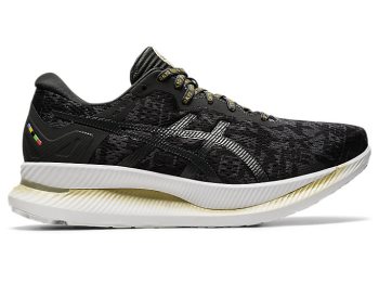 Black / Deep Grey Asics GLIDERIDE Women's Running Shoes | KLPL4234