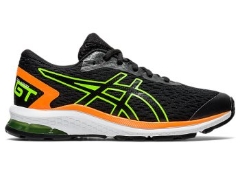 Black / Green Asics GT-1000 9 GS Kids' Sneakers | FSQA4945