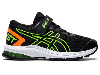 Black / Green Asics GT-1000 9 PS Kids' Sneakers | XJNH5313