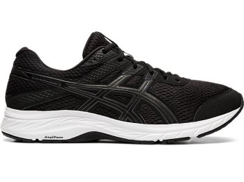 Black / Grey Asics GEL-Contend 6 (4E) Men's Running Shoes | WXWT9227