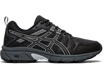 Black / Grey Asics GEL-VENTURE 7 Women's Running Shoes | LHUY3132