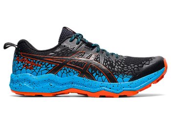 Black / Light Turquoise Asics FujiTrabuco Lyte Men's Trail Running Shoes | AIGB6142