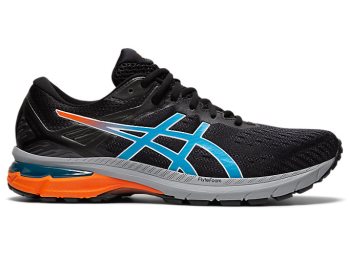 Black / Light Turquoise Asics GT-2000 9 TRAIL Men's Trail Running Shoes | BGPA2842