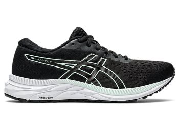 Black / Mint Asics GEL-Excite 7 Women's Running Shoes | LKSB5016