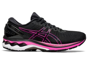 Black / Pink Asics GEL-KAYANO 27 Women's Running Shoes | OGRX6925