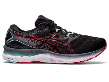 Black / Red Asics GEL-NIMBUS 23 Men's Running Shoes | MDUE7960