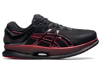 Black / Red Asics METARIDE Men's Running Shoes | IFZK9860