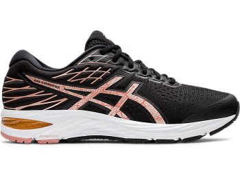 Black / Rose Gold Asics GEL-CUMULUS 21 Men's Running Shoes | XRLL1323