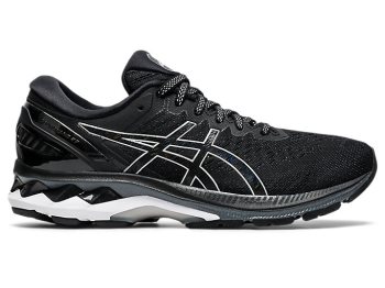 Black / Silver Asics GEL-KAYANO 27 Women's Running Shoes | VFVD8931