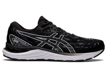 Black / White Asics GEL-CUMULUS 23 (2E) Men's Running Shoes | DVZS3163