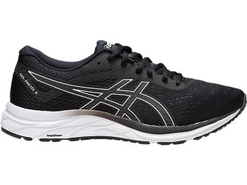 Black / White Asics GEL-EXCITE 6 Men's Running Shoes | TBWN0712