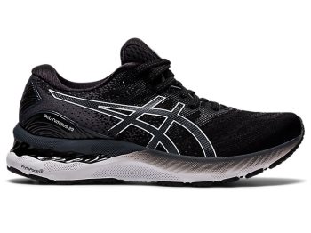 Black / White Asics GEL-NIMBUS 23 (D) Women's Running Shoes | NDTQ4904