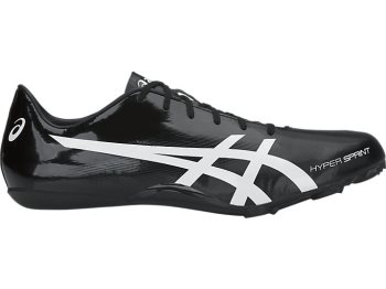 Black / White Asics Hyper Sprint 7 Women's Track Shoes | UCAN4396