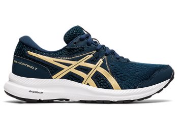 Blue Asics GEL-CONTEND 7 Women's Running Shoes | KBBO3316