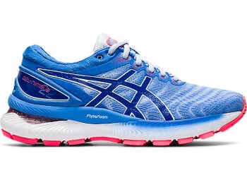 Blue Asics GEL-Nimbus 22 Women's Running Shoes | MHHX8262