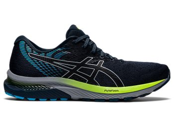 Blue / Black Asics GEL-CUMULUS 22 Men's Running Shoes | ZAGQ8508