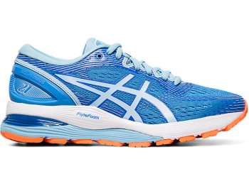 Blue / Black Asics GEL-NIMBUS 21 Women's Running Shoes | EKZG8880