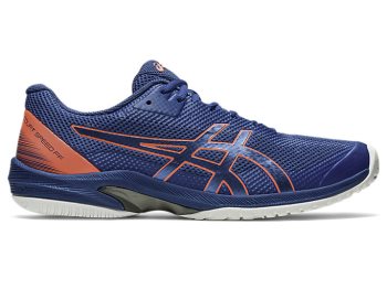 Blue / Blue Asics Court Speed FF Men's Tennis Shoes | UYIU7678