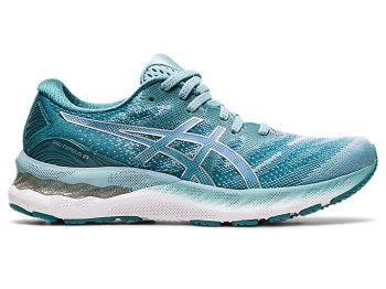 Blue / Silver Asics GEL-NIMBUS 23 Women's Running Shoes | JHYA4976