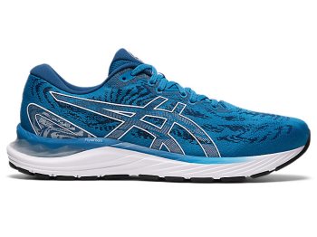 Blue / White Asics GEL-CUMULUS 23 Men's Running Shoes | MKKE8421