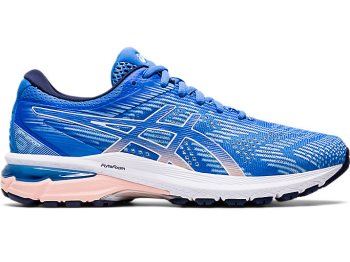 Blue / White Asics GT-2000 8 Women's Running Shoes | NJRG8762