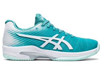 Blue / White Asics SOLUTION SPEED FF Clay Women's Tennis Shoes | CTVQ8834