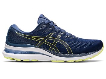 Blue / Yellow Asics GEL-KAYANO 28 Men's Running Shoes | FNJD5824