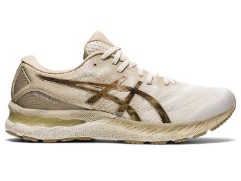 Cream Asics GEL-NIMBUS 23 Men's Running Shoes | LVAG7110