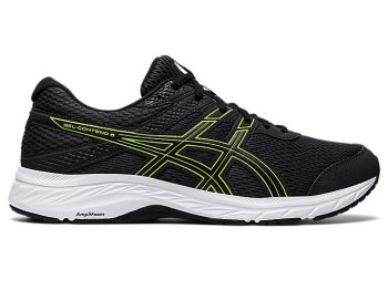 Deep Grey / Light Green Asics GEL-CONTEND 6 Men's Running Shoes | MTNG4219