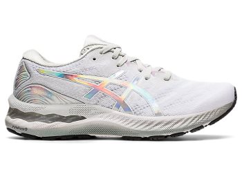 Grey Asics GEL-NIMBUS 23 PLATINUM Women's Running Shoes | ILCA0315