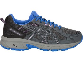 Grey Asics GEL-Venture 6 GS Kids' Sneakers | JNXE3657