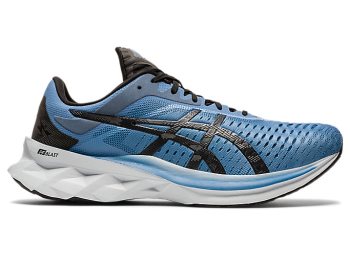 Grey / Black Asics NOVABLAST Men's Running Shoes | PLLZ1572