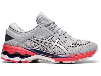 Grey / Silver Asics GEL-KAYANO 26 Women's Running Shoes | OPEO4532