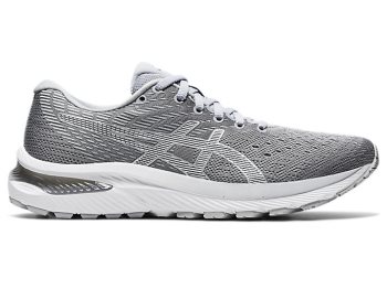 Grey / White Asics GEL-CUMULUS 22 Women's Running Shoes | XJXM9968