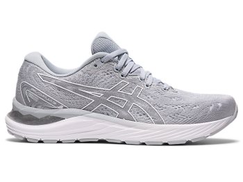 Grey / White Asics GEL-CUMULUS 23 Women's Running Shoes | XOVQ1218