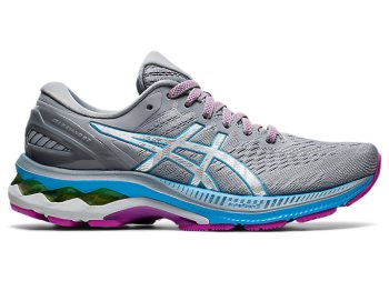 Light Turquoise / Silver Asics GEL-KAYANO 27 Women's Running Shoes | VNEK8660