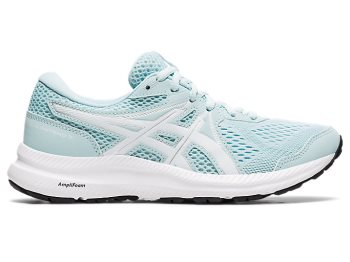 Light Turquoise / White Asics GEL-CONTEND 7 Women's Running Shoes | PUWM8774