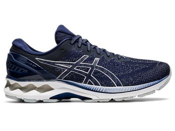 Navy / Grey Asics GEL-KAYANO 27 Men's Running Shoes | CKEB2930