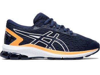 Navy / White Asics GT-1000 9 GS Kids' Sneakers | HAST3231