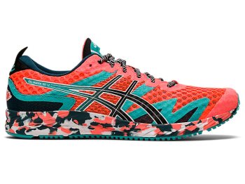 Orange Red / Black Asics GEL-NOOSA TRI 12 Men's Running Shoes | WWTV3183