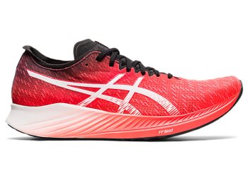 Orange Red / White Asics MAGIC SPEED Men's Running Shoes | XNZJ8112